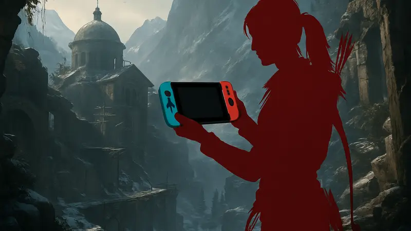 Лара Крофт в Rise of the Tomb Raider на Nintendo Switch 2, 30 FPS
