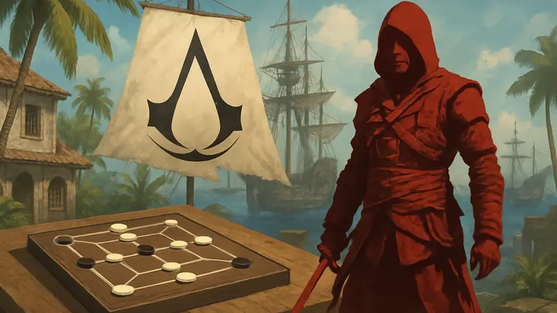 Настольная игра Мельница Assassin's Creed, фигурка Эдварда Кенуэя