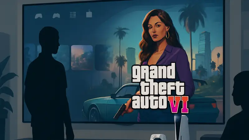 Реклама GTA 6 на главной странице PlayStation Store для PS5