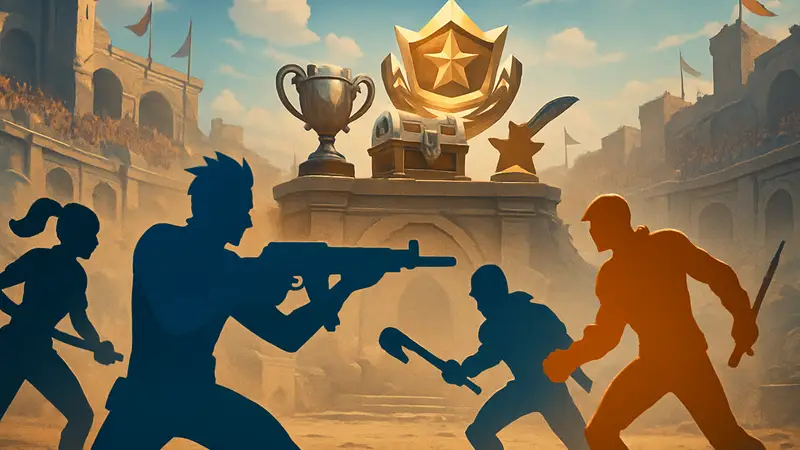 Персонажи Fortnite сражаются на арене с наградами Showdown Act II.