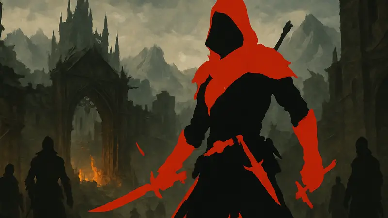 Разбойник из Diablo 4 с оружием, символизирующий его доминирование как лучший класс 13 сезона