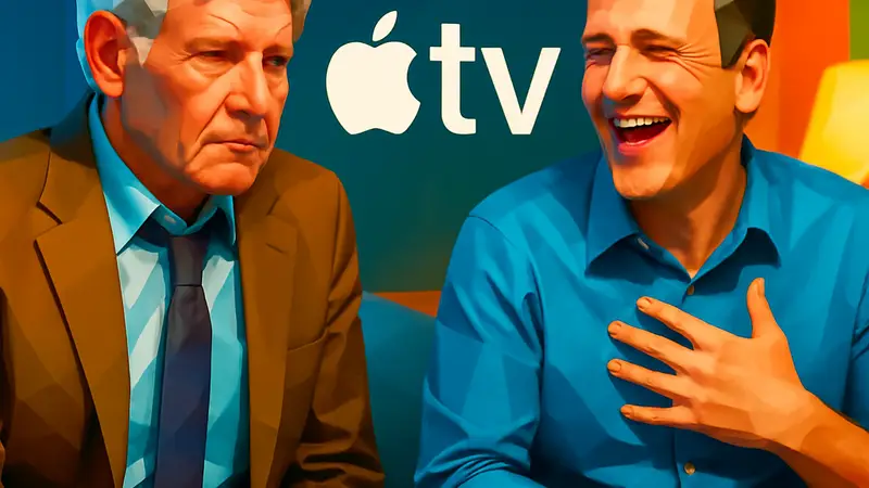 Харрисон Форд и Джейсон Сигел в сериале Apple TV, демонстрирующие моменты юмора и драмы