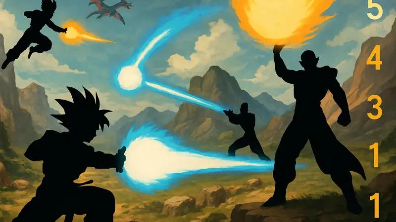 Герои Dragon Ball используют мощные техники в битве, рейтинг сильнейших атак.