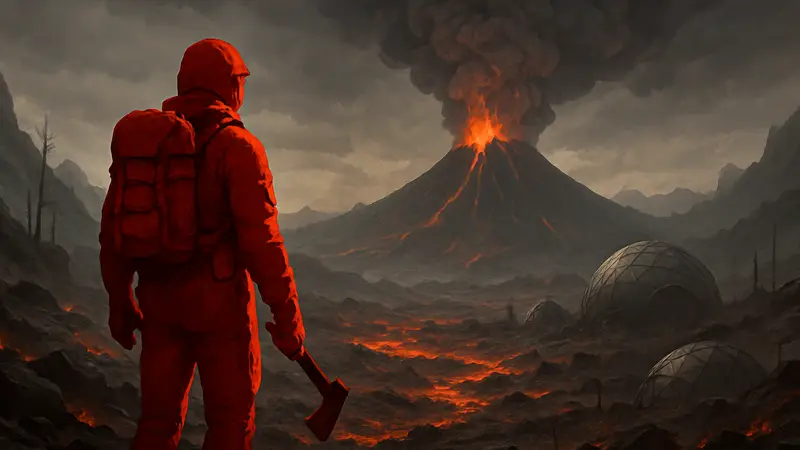 Тизер игры Into the Fire: выживание после мегавулкана. Экшен от Starward Industries.