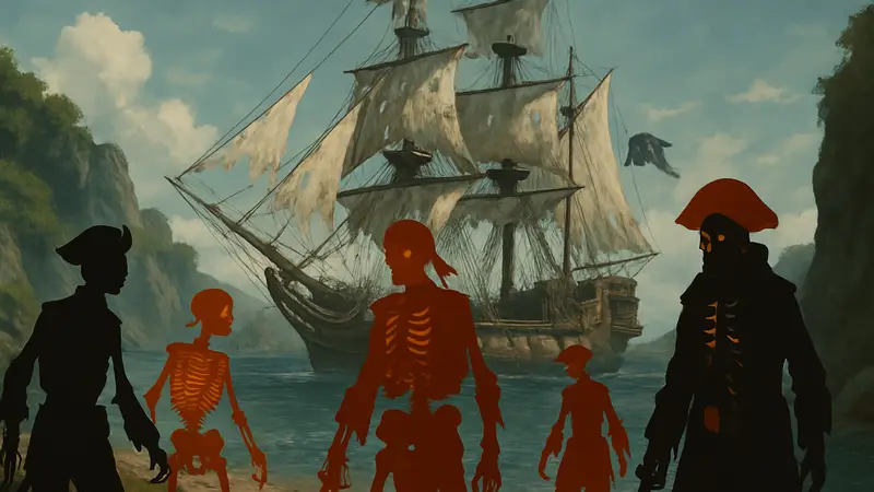 Скелетный экипаж в AC Black Flag Resynced, корабль с мертвецами, Deceased Crew Attire
