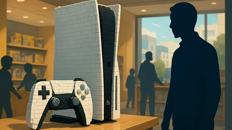 Изображение конструктора LEGO в виде консоли PlayStation, 2026 год