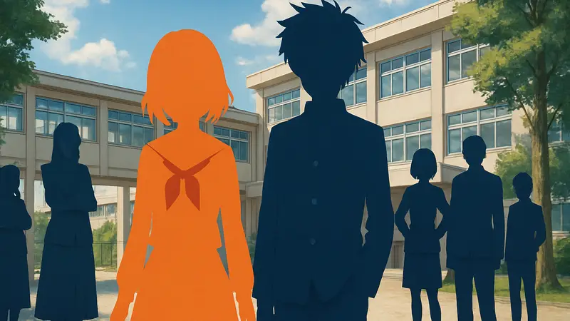 Новый постер аниме Ponkotsu Fuuki Iin, где видны главные персонажи и члены дисциплинарного комитета.