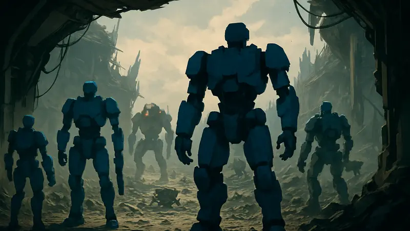 Киборги Construct из тактической игры Menace после переработки для обновления.