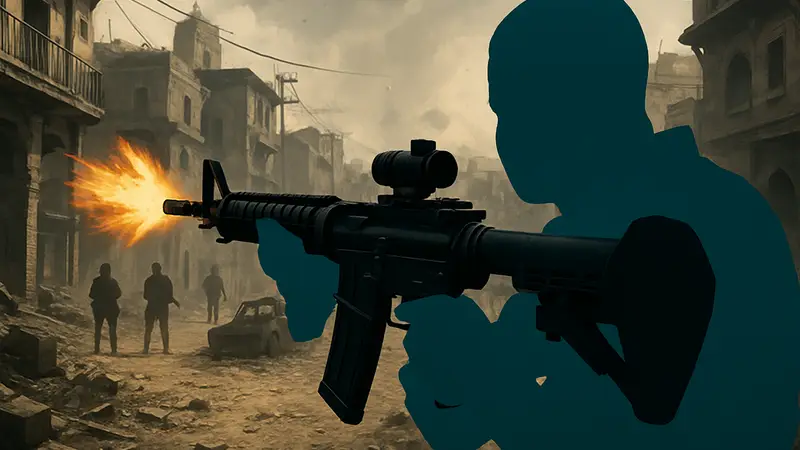 Оружие с эффектом отдачи в игре Call of Duty: Modern Warfare 4.