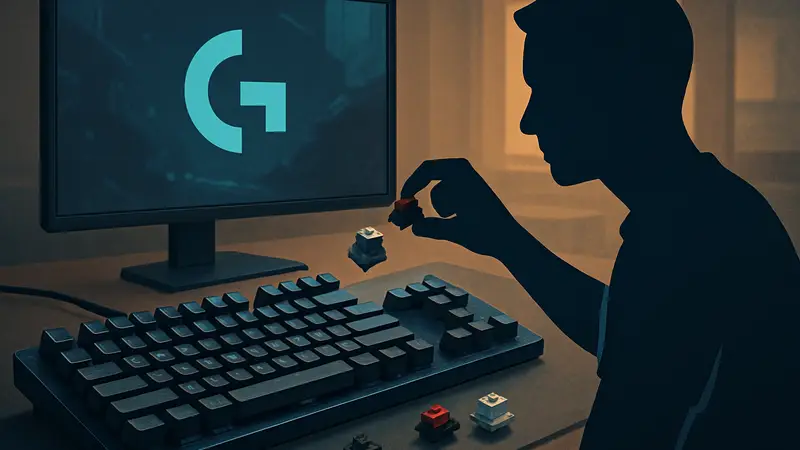 Игровая клавиатура Logitech G512 X, демонстрация сменных переключателей, Dual Swap технология