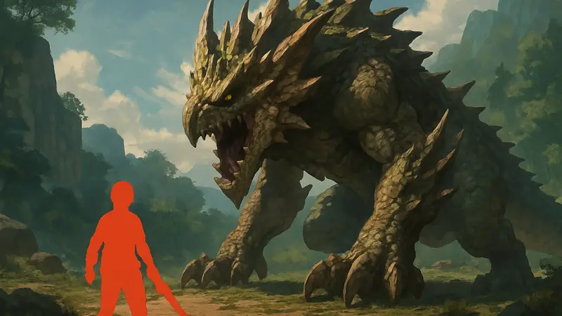 Монстр из игры Monster Hunter: Outlanders, анонс второго закрытого бета-тестирования для мобильных устройств.