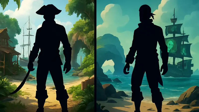 Сравнение двух пиратских выживачей Windrose и Sea of Thieves в скриншотах