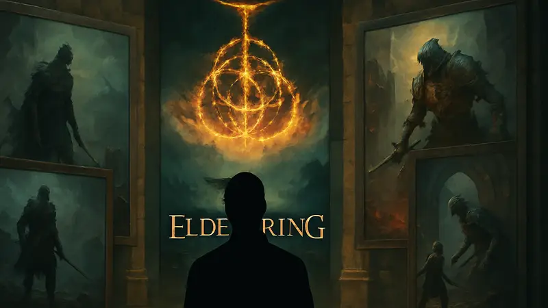 Обложки нескольких Soulslike-игр на Steam, логотип Elden Ring