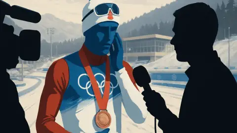 Олимпийский лыжник признался в измене в прямом эфире