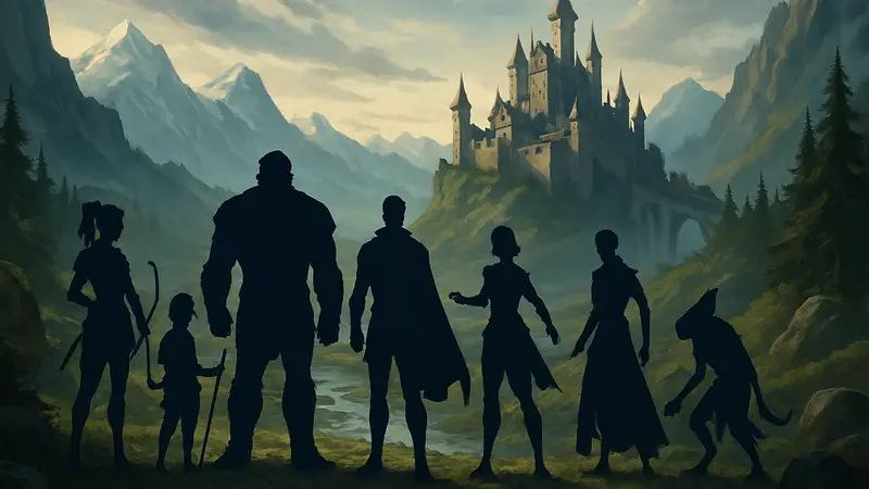 Обложка 4 сезона «The Legend of Vox Machina» с главными героями команды Vox Machina.