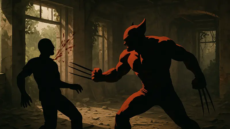 Росомаха из Marvel's Wolverine, иллюстрация игрового процесса с элементами насилия