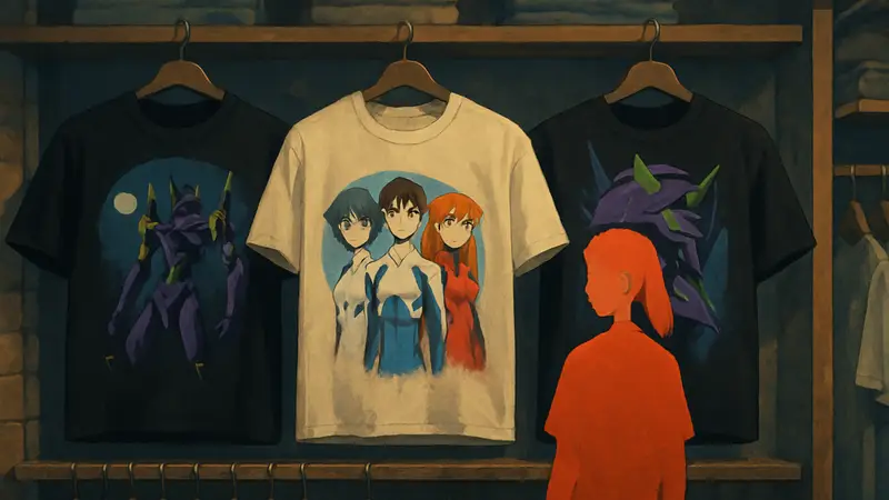 Винтажные футболки Neon Genesis Evangelion в честь 30-летия аниме