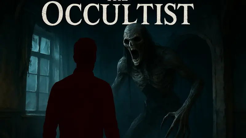 Обложка игры The Occultist, кадр из психологического хоррора, анонс The Occultist, монстр из хоррора