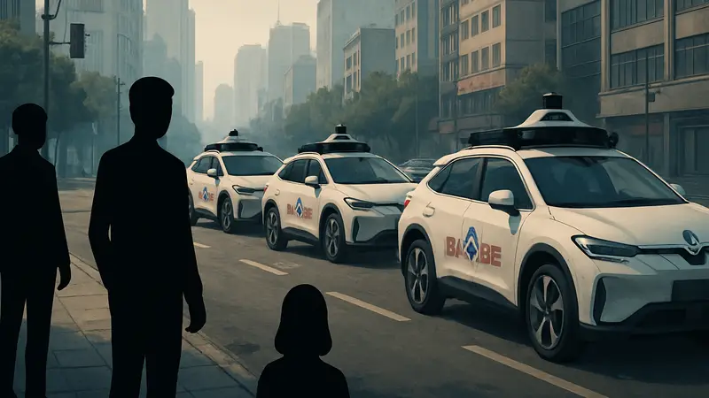 Роботакси Baidu стоят на улицах Китая после системного сбоя. Инцидент с автономным транспортом.