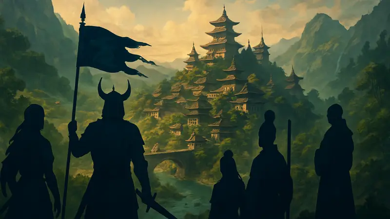 Арт с новой фракцией Yulan из DLC для Songs of Conquest, стратегия.