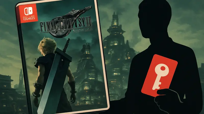 Обложка Final Fantasy VII Remake Intergrade для Nintendo Switch 2 с ключ-картой