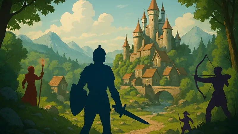 Игровой мир Everquest Legends в ностальгическом стиле 1999 года с элементами фэнтези.