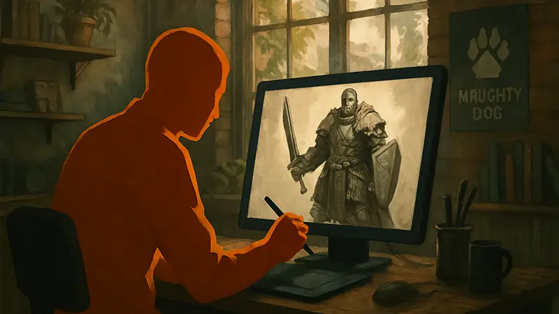 Художник Naughty Dog работает над персонажем Highguard, символизируя уход из live-service.