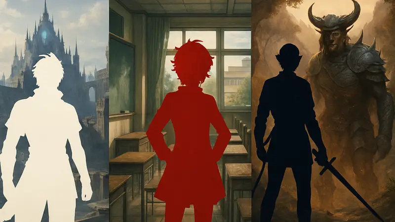 Коллаж из кадров лучших JRPG 2020-х: Final Fantasy, Persona, Baldur's Gate 3