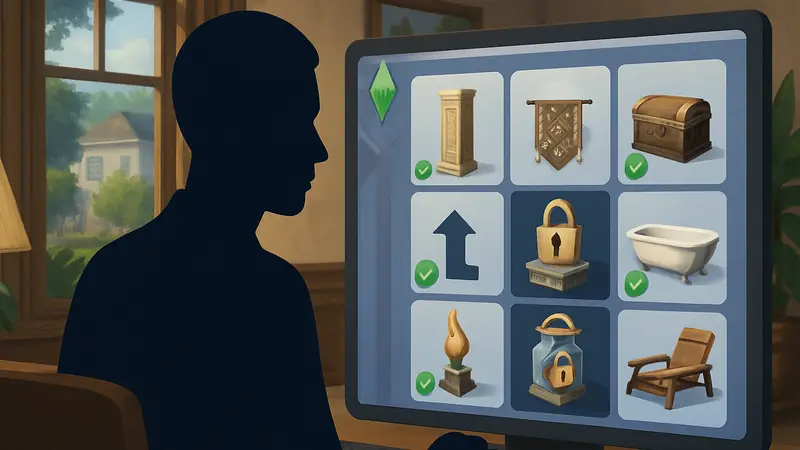 Скриншот из The Sims 4, показывающий меню наград Lost Legacies Event