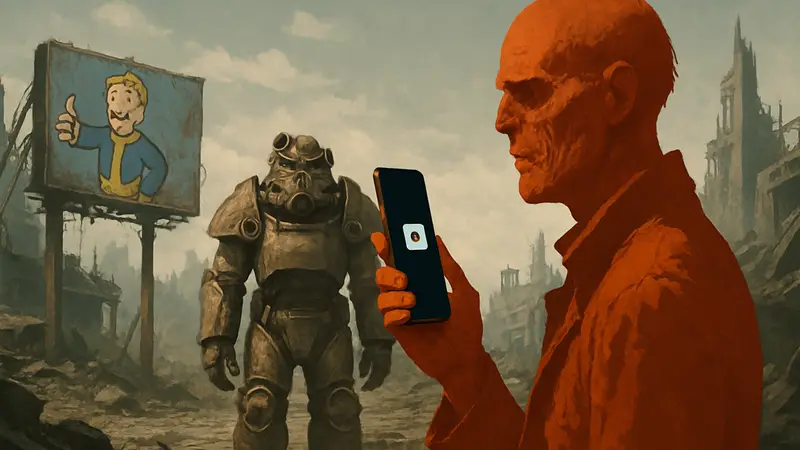 Уолтон Гоггинс в образе Гуля из сериала Fallout, анонсирующий съемки 3 сезона в Instagram