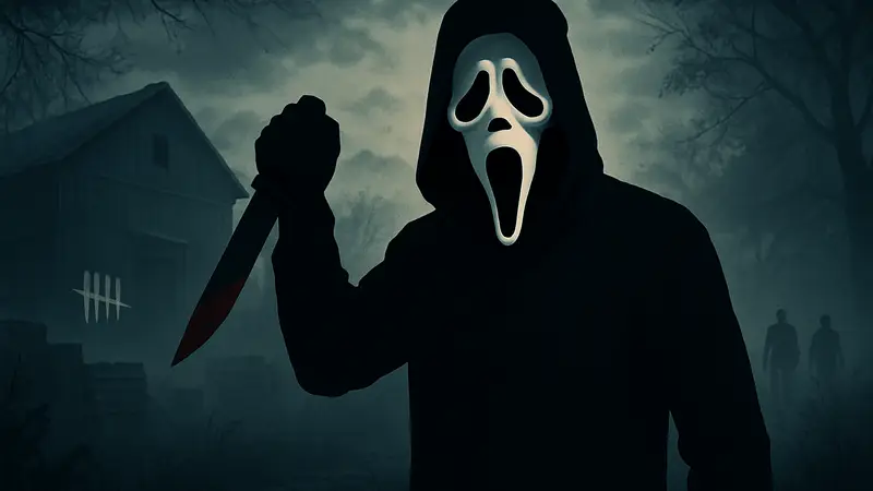 Игровой персонаж Призрачное Лицо (Ghost Face) из Dead by Daylight.