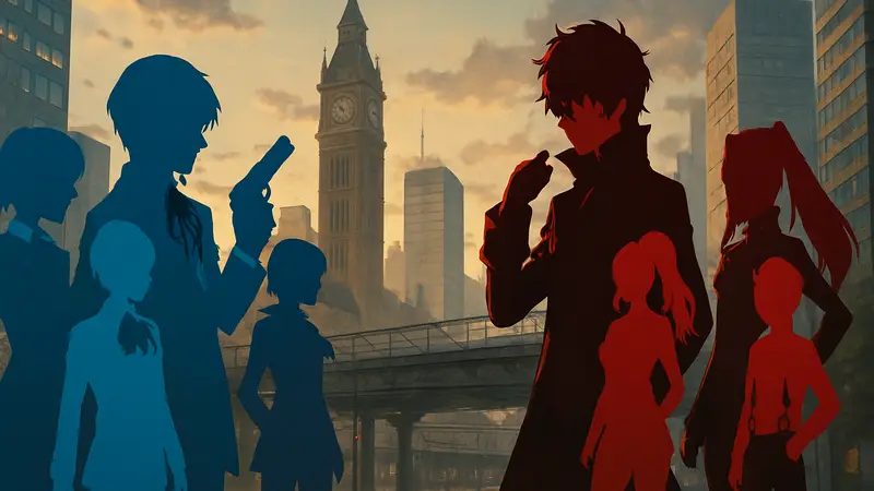 Персонажи Persona 3 Reload и Persona 5 The Phantom X, кроссовер-событие.