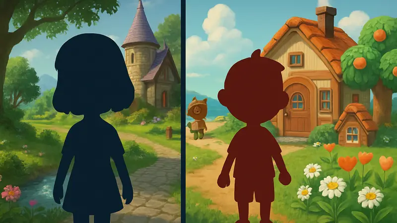 Сравнение игровых миров Pokemon Pokopia и Animal Crossing New Horizons.