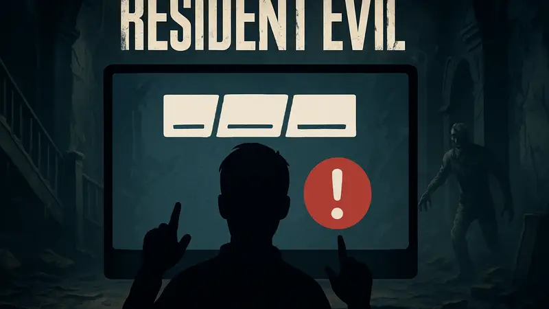 Экран ввода возраста в Resident Evil Requiem с сообщением об ошибке, заблокировавшим игру.