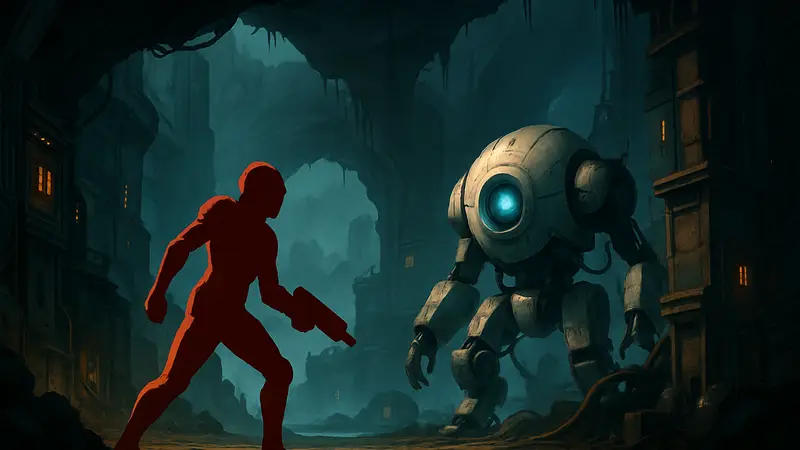 Обложка или скриншот из научно-фантастической Metroidvania Narvas, доступной бесплатно в Steam.