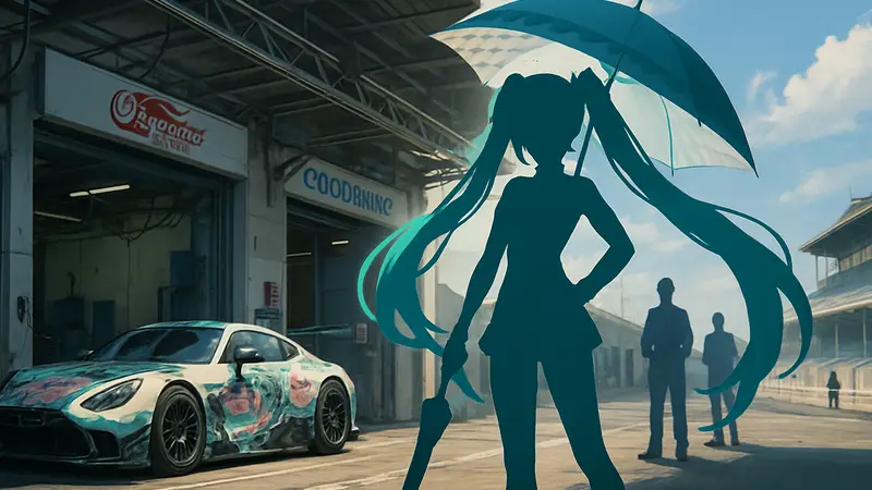 Дизайн Racing Miku Kyojo Vita 2026 от Toridamono для Хацунэ Мику от Good Smile Company.