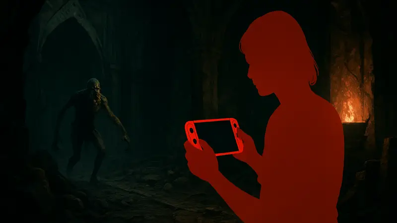 Скриншот из Amnesia: Rebirth с пугающей атмосферой, выпущенный для Nintendo Switch 2