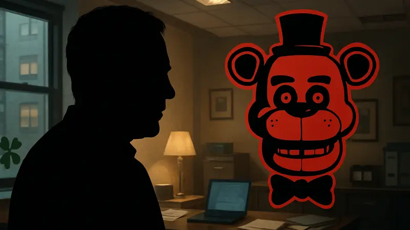 Джеффри Эпштейн и логотип Five Nights At Freddy’s, связанный с контентом 4chan