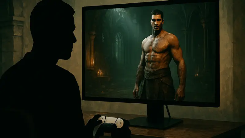 Скриншот из ремейка Demon's Souls на экране создания персонажа, запущенный через эмулятор PS5 SharpEmu