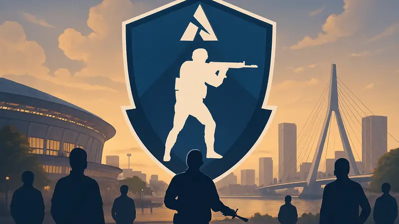 Логотип турнира BLAST Open Rotterdam 2026 с символикой Counter-Strike