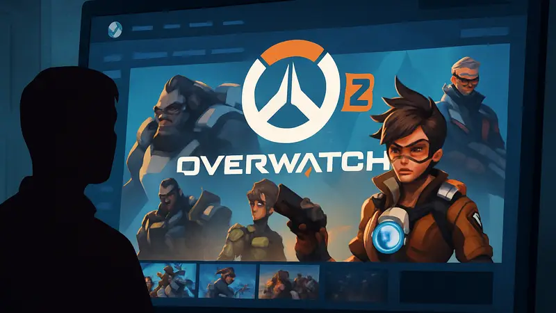Скриншот или логотип Overwatch 2 с интерфейсом Steam