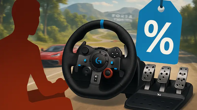 Гоночный руль Logitech G29 с педалями, скидка для ПК и PlayStation