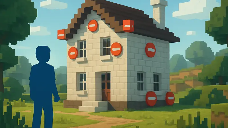 Игрок Pokopia стоит рядом с большим, но ограниченным по размеру домом