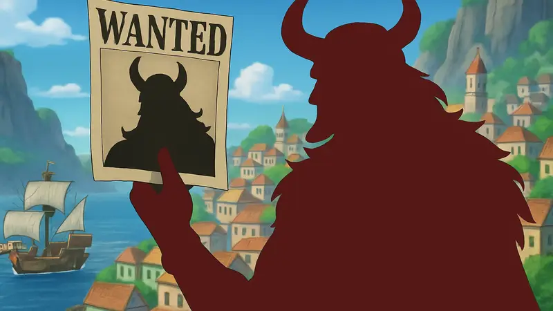Кадр из аниме One Piece с Локи и его баунти