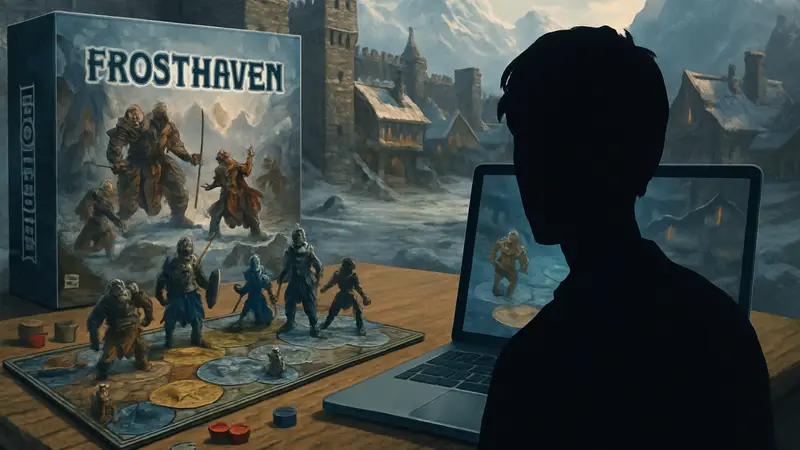 Изображение настольной игры Frosthaven и её цифровая версия