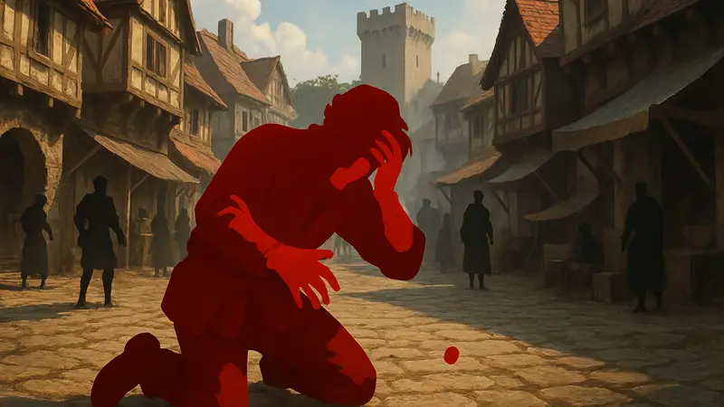 Билли-карманник из игры Crimson Desert в момент очередной неудачи