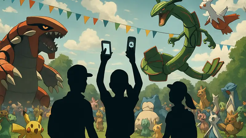 Тренеры Pokémon Go сражаются с боссами на фестивале Go Fest Global 2026 с обилием покемонов.