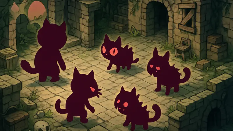 Стильные котики-мутанты из Mewgenics в уникальном изометрическом мире рогалика.