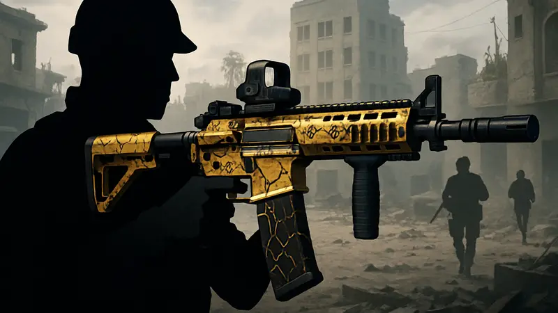 Камуфляж Gilded Ruin в Call of Duty: Black Ops 7 и Modern Warfare 4 на оружии