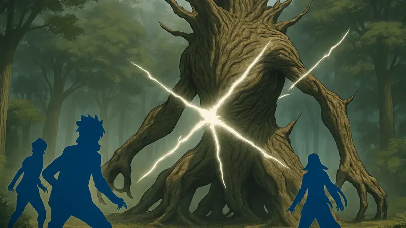 Изображение Шинджу из аниме Boruto: Two Blue Vortex, демонстрация способностей